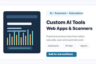 build custom ai tools, scanners, calculators and web apps