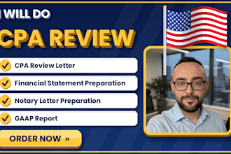 cpa review letter financial statement prepare notary letter gaap report