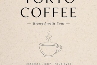 design minimalist japanese cafe poster