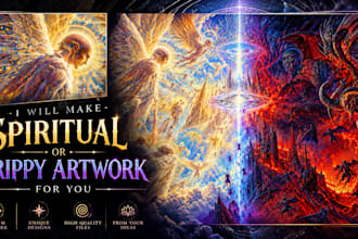 make spiritual or trippy artwork for you