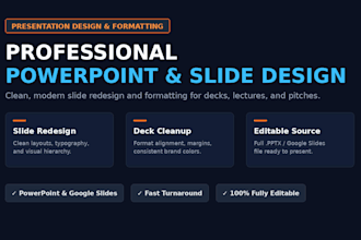 redesign, format, and polish your powerpoint presentation