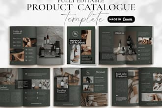 design a product catalogue brochure for product based brands