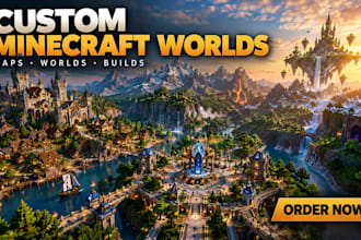 build custom minecraft maps, worlds, lobbies and spawns