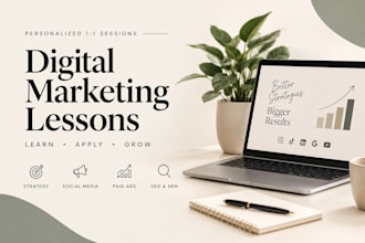 teach you digital marketing with personalized 1 on 1 lessons