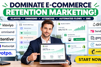 setup, automate, and integrate klaviyo omnisend attentive ecommerce email crm