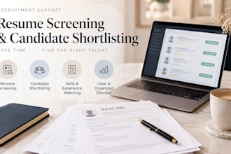 screen resumes and shortlist candidates