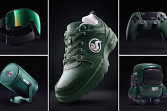 do 3d product modeling, 3d product rendering and 3d product animation