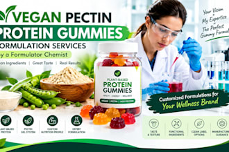 formulate vegan pectin protein gummies for wellness brandsas aformulator chemist