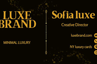 design 3 luxury modern minimalist business cards