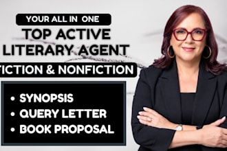 research literary agents and write a professional query letter and synopsis