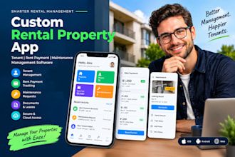 build rental property management app tenant rent payment maintenance software