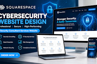 design squarespace cybersecurity website security consultant services website