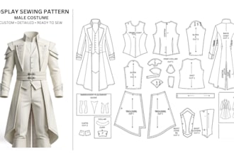 sew a custom cosplay costume fabric to your measurements
