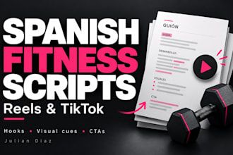 write spanish fitness scripts for instagram reels and tiktok