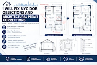 fix NYC dob objections and architectural permit corrections