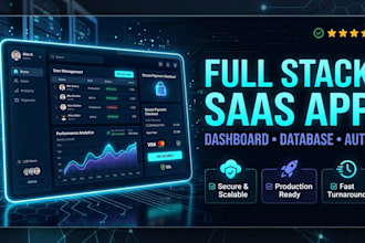 build custom full stack saas web application in nextjs