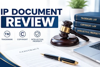 review copyright, trademark, intellectual property documents, legal consultation