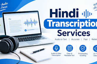 do professional hindi audio transcription and proofreading