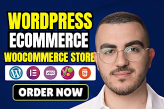 buid wordpress woocommerce store and responsive online shop