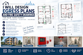 design egress plans and fire safety drawings for new york permit