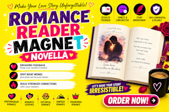 beta read your romance book lead magnet, romance novella beta reader