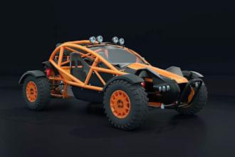 design vehicle frame from sketch, off road buggy chassis, suspension, drivetrain