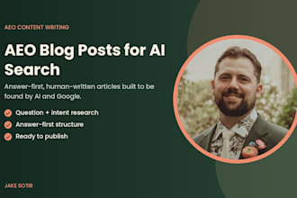 write aeo optimized blog posts that rank on llms