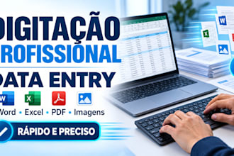 digitacao profissional e data entry