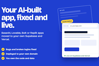 fix, deploy, or migrate your base44 or lovable app to supabase