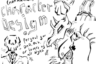 design characters, specifically non humanoid