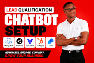 build lead qualification chatbots with manychat botpress voiceflow hubspot tidio