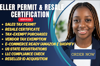 get resale certificate, seller permit, and sales tax permit in US states