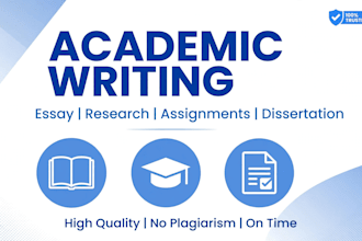 do academic writing, research, typing and assignment help