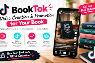 create and promote a booktok tiktok video for your book booktok ads