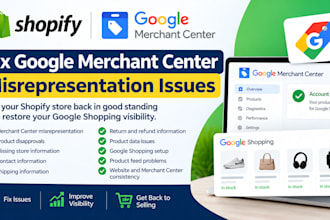 fix shopify google merchant center misrepresentation issues
