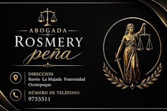 create professional legal, attorney logo and business cards