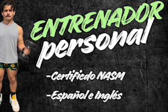 be your online personal trainer and nutrition coach in spanish