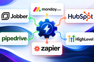 setup jobber mondaycom hubspot workflow pipedrive zapier gohighlevel automation