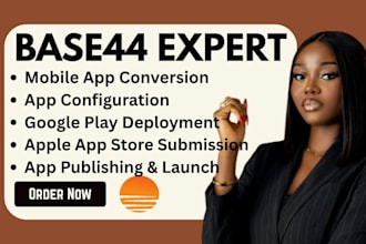 deploy and publish your base44 app to google play store and apple app store