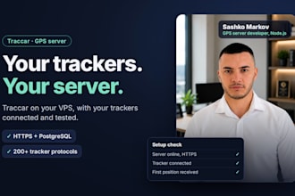 set up a traccar gps tracking server on your vps and connect your trackers