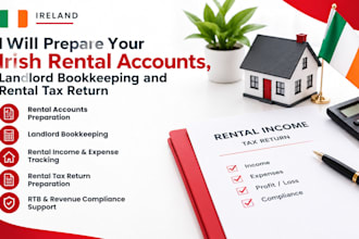 prepare your irish rental accounts, landlord bookkeeping and rental tax return