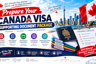 prepare your canada visa supporting document package