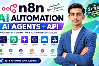 build n8n ai agent workflow automation and custom API integrations