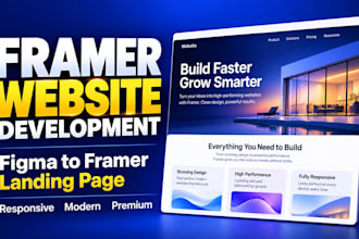 framer website development, figma to framer, framer landing page, framer website