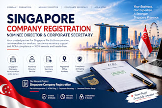 provide singapore nominee director, corporate secretary and acra setup