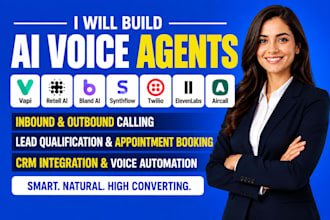 build voice ai agents using vapi retell bland synthflow twilio elevenlab aircall