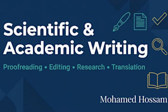 proofread and edit your scientific paper in english