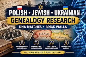 research polish jewish ukrainian genealogy, brick walls and dna matches