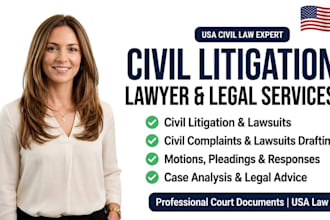 provide expert civil law advice for lawsuits, disputes and legal claims