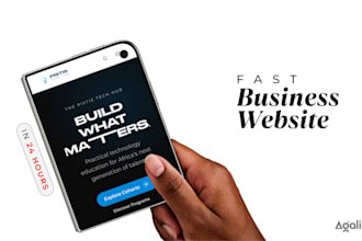 design and develop a clean business website in 24 hours